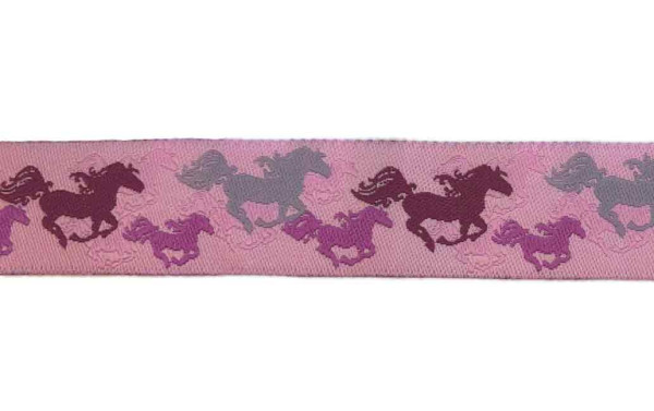 Glünz Gmbh; Webband, pferd, horse, galopp, pink, rosa, 