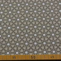 Baumwollstoff – Klassisches geometrisches Muster in Taupe | Hochwertiger Baumwollstoff Baumwollstoff – Klassisches geometrisches Muster in Taupe | Hochwertiger Baumwollstoff