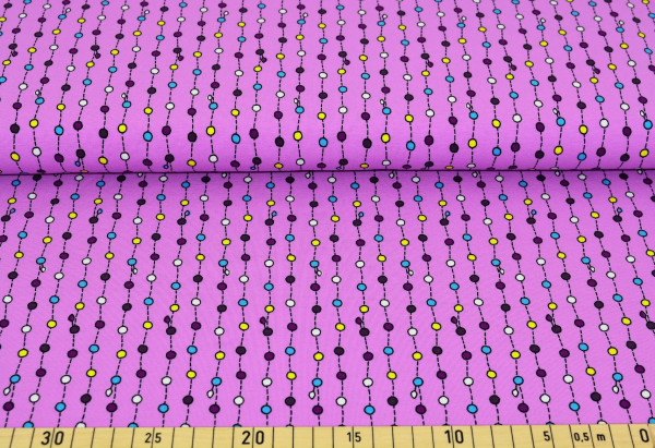 Perlenkette "Blaubeerstern" (rosa) - H144