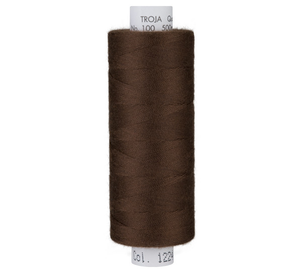 Glünz GmbH, Nähgarn, Amann, mettler, troja 1224, Y182, schokolade, chocolate, braun, brown, garn, thread, sewing, nähen,