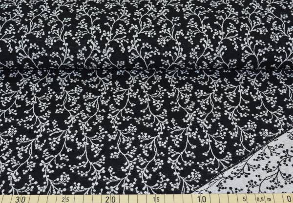 Gobelin "Blütenzweige (schwarz)" - E258