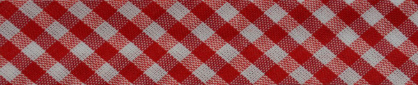 Schrägband (Karo rot)