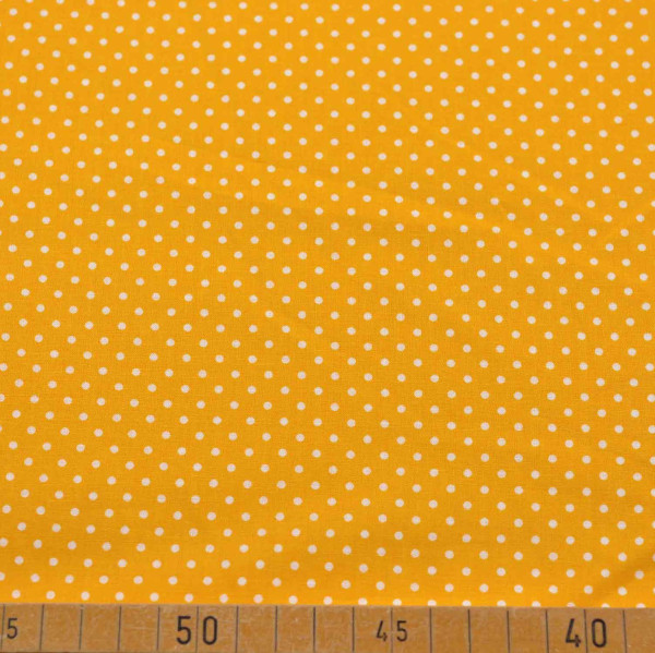 Baumwollwebware: Leuchtende Farben mit 2 mm weißen Punkten, 100% Baumwolle, 140 cm breit, 110 g/m² - Ideal für Accessoires, Bekleidung und Dekorationen