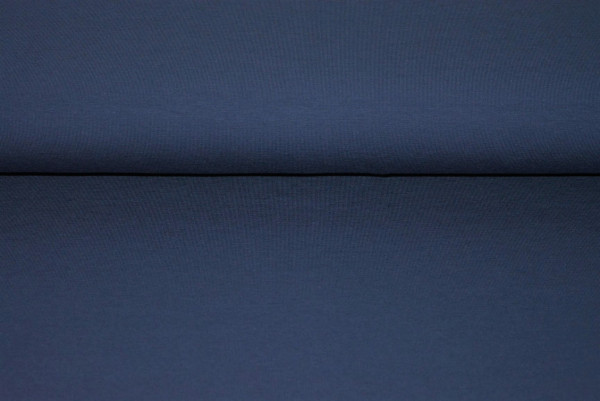 Baumwoll Jersey uni (dkl. blau) - 2640