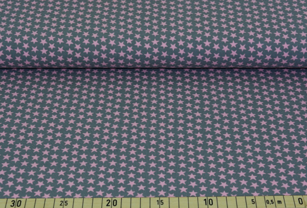 Sternchen (grau/rosa) - B348