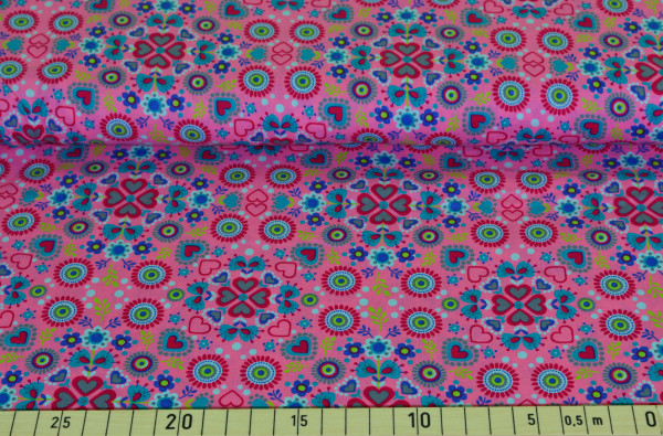 Herzchen Ornament (rosa) - D166