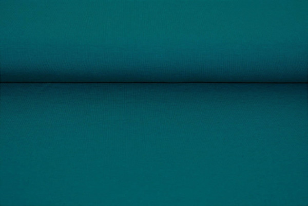 Baumwoll Jersey uni (petrol) - 3870