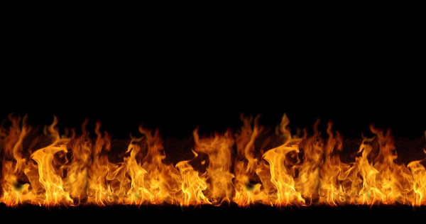 Glünz GmbH, Baumwoll Jersey, Roger A742, Bordüre, Flammen, flames, fire, feuer, hell, hölle