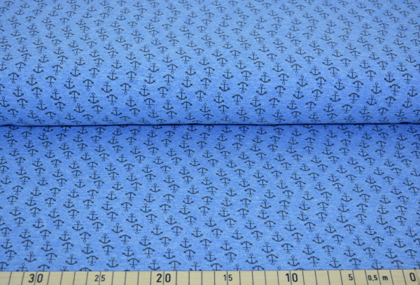Anker Zickzack (blau meliert) - B633