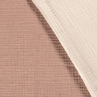4-lagiger Musselin in Terracotta-Beige – weicher, hautfreundlicher Stoff für Kleidung, Decken & Heimtextilien. 4-lagiger Musselin in Terracotta-Beige – weicher, hautfreundlicher Stoff für Kleidung, Decken & Heimtextilien.