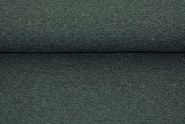 Baumwoll Jersey uni (dkl. grau meliert) - 0290