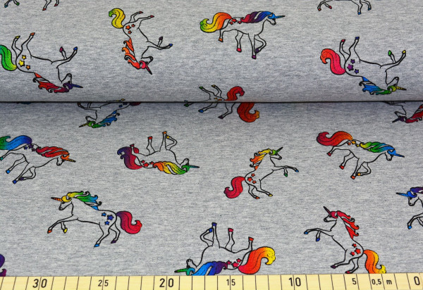 Rainbow Unicon Metallic (grau meliert) - Z184 (angeraut)