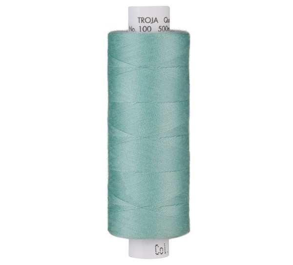 Glünz GmbH, Nähgarn, Amann, mettler, troja 0229, Y155, reseda, türkis, turquoise, blau, blue, garn, thread, sewing, nähen,