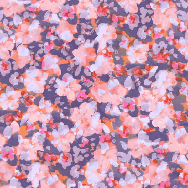 Anja (Blumen violett) - T063