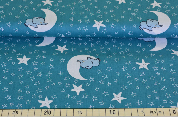 Elefant im Mond (petrol) - B1117