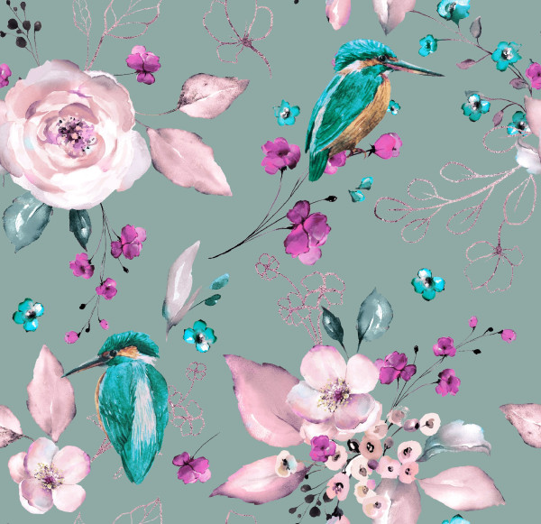 Glünz Gmbh; Softshell, A692, eisvogel, mint, Blüte, flower